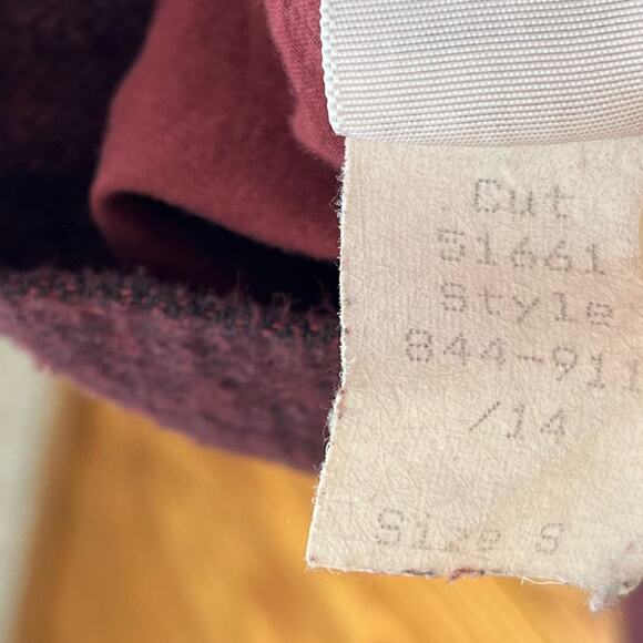 CP Shades Bistro Double Breasted Button Jacket Red Flannel - Picture 6 of 7